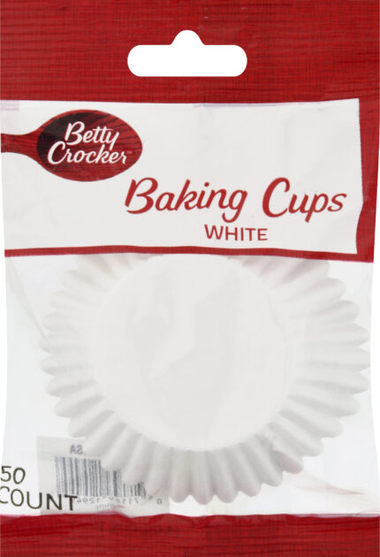 Betty Crocker, White Baking Cupcake Liners, Case Of 12, 50 Ct