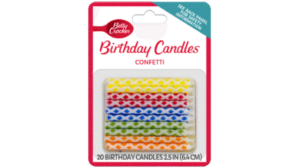 Betty Crocker, Birthday Candles Confetti, Case Of 12, 20 Ct