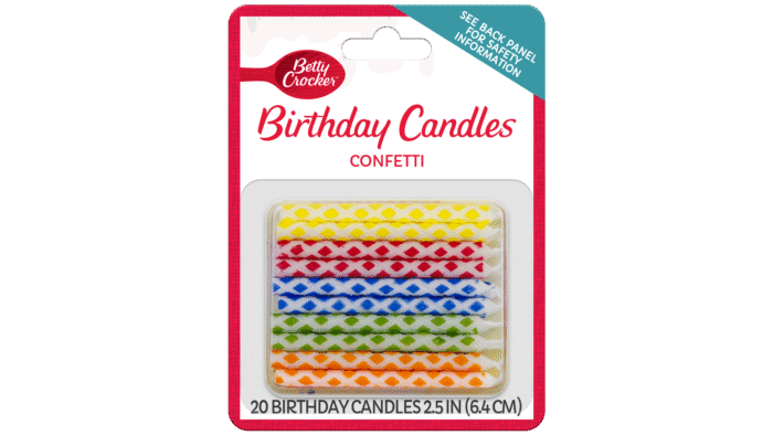 Betty Crocker, Birthday Candles Confetti, Case Of 12, 20 Ct - Image 1