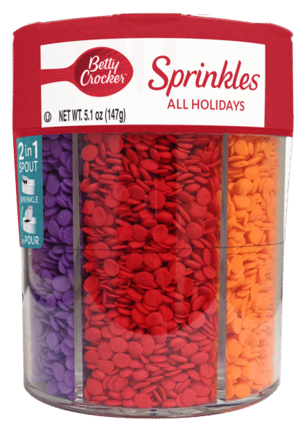 Betty Crocker, Holiday Baking Sprinkles, Case Of 12, 5.1 Oz
