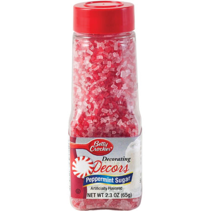 Betty Crocker, Decorating Decors Peppermint Sugar, Case Of 6, 2.3 Oz
