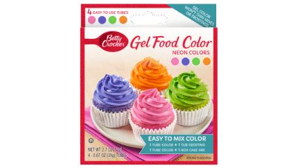 Betty Crocker, Decorating Gel Food Color Neon Colors, Case Of 6, 2.7 Oz