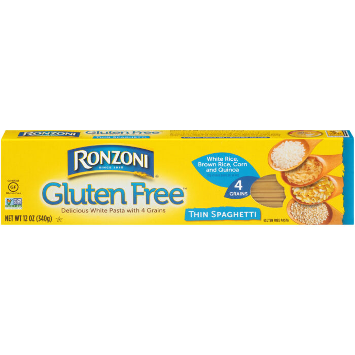 Ronzoni, Gluten Free Thin Spaghetti Pasta, Case Of 12, 12 Oz - Image 1