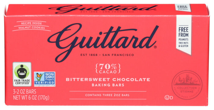 Guittd Bar,Choc,Bitterswt,70% 3/2 Oz - Image 1