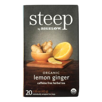 Steep Tea,Og2,Lemon Ginger 20 Bags
