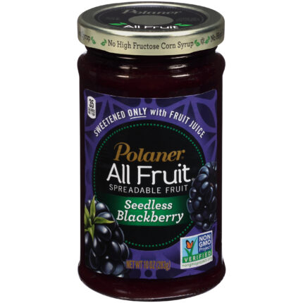 Polaner, Spreadable Fruit Blackberry Seedless, Case Of 12, 10 Oz