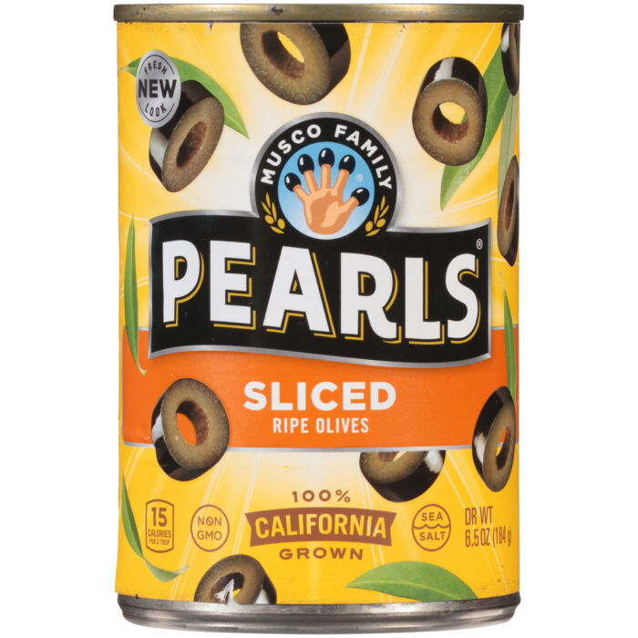 Pearls, Sliced Ripe Olives, Case Of 12, 6.5 Oz - Image 1