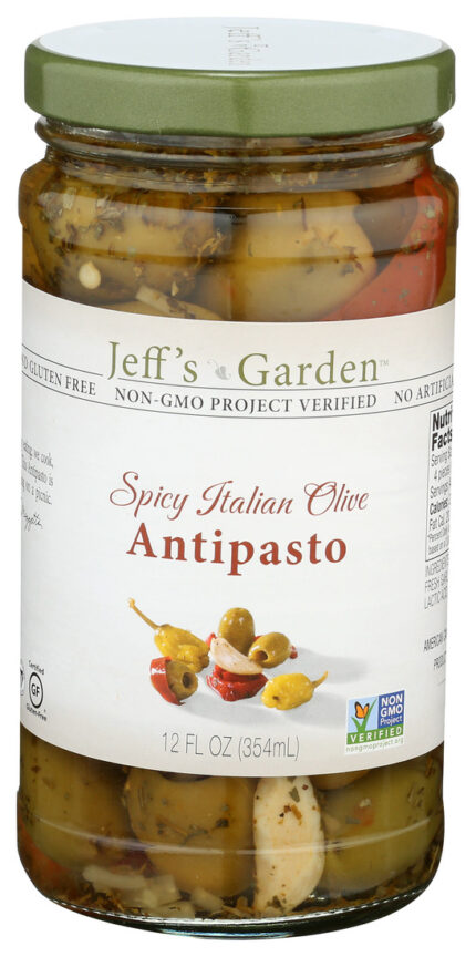 Jeffsg Olive,Antipasto,Spicy Itl 12 Fz