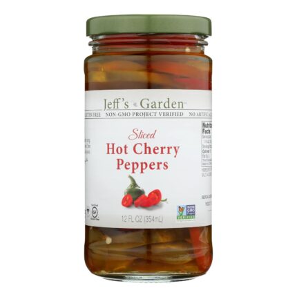 Jeff'S Naturals, Hot Cherry Pepper Hot Cherry Pepper, Case Of 6, 12 Oz