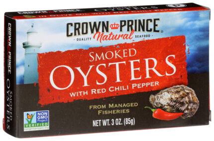 Crown Oysters,Smkd W/Chili Pepp 3 Oz