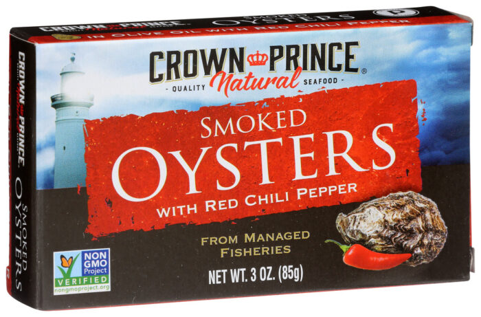 Crown Oysters,Smkd W/Chili Pepp 3 Oz - Image 1