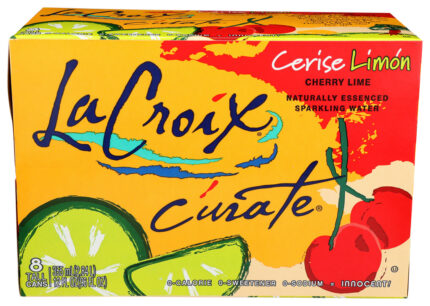 Lacroix, Sparkling Water Lime, Case Of 3, 8/12 Fl Oz