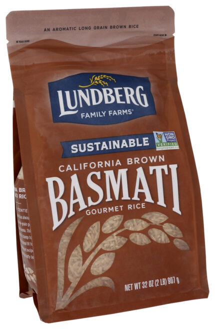 Lundbg Eco-Fr Rice,Basmati Brown 2 Lb