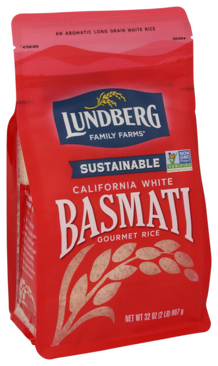 Lundbg Eco-Fr Rice,Basmati White 2 Lb