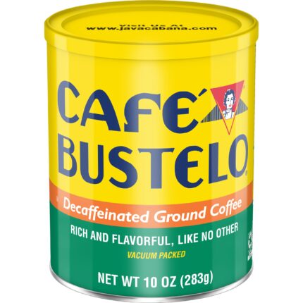 Cafe Bustelo, Decaf Ground Coffee Medium Roast, Case Of 12, 10 Oz