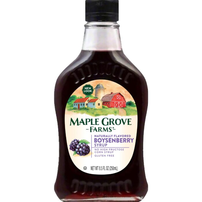 Maple Grove Farms, Naturally Flavored Boysenberry Syrup, Case Of 12, 8.5 Fl Oz - Image 1