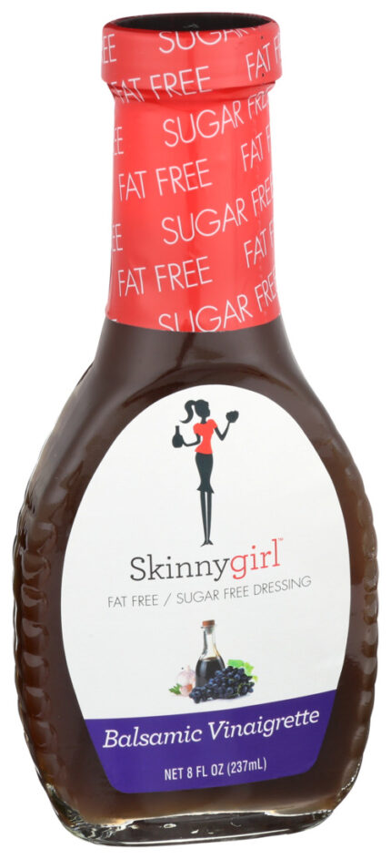 Skinny Girl, Fat-Free Sugar-Free Dressing Balsamic Vinaigrette, Case Of 12, 8 Oz