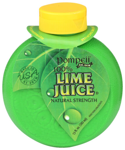 Pompeii, 100% Lime Juice, Case Of 12, 13 Fl Oz