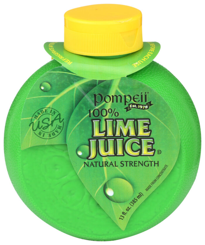 Pompeii, 100% Lime Juice, Case Of 12, 13 Fl Oz - Image 1