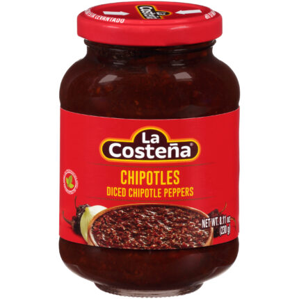 La Costena, Chipotles Diced Chipotle Peppers, Case Of 12, 8.11 Oz