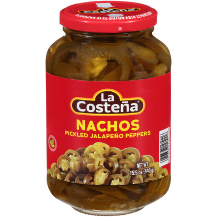 La Costena, Nachos Pickled Jalapeno Peppers, Case Of 12, 15.5 Oz