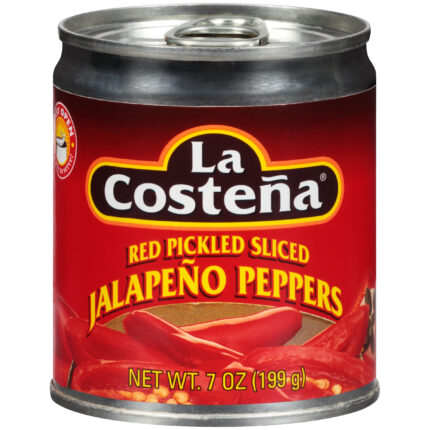 La Costena, Red Pickled Sliced Jalapeno Peppers, Case Of 24, 7 Oz