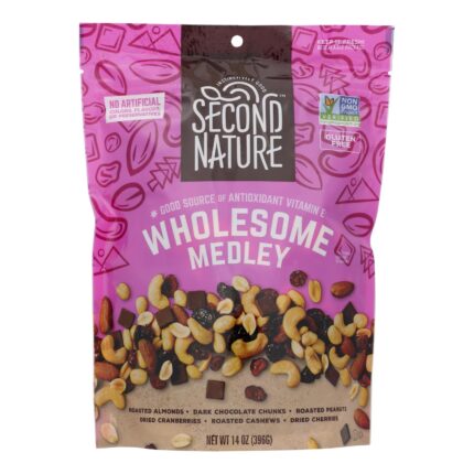 Second Nature, Nut Medley Wholesome, Case Of 6, 14 Oz