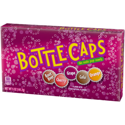 Nestle, Bottle Caps The Soda Pop Candy Orange Cola Cherry Grape Root Beer, Case Of 10, 5 Oz