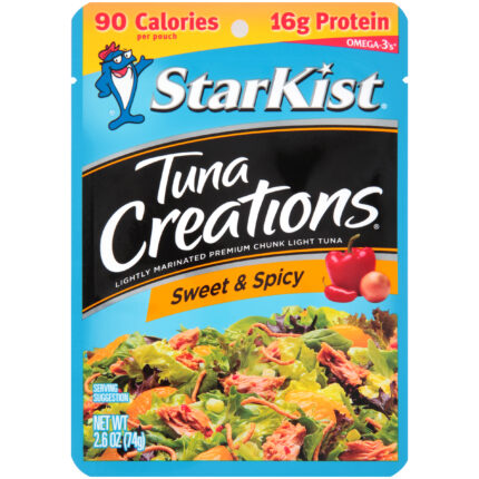 Starkist, Tuna Creations Lightly Marinated Premium Chunk Light Tuna Sweet And Spicy, Case Of 24, 2.6 Oz