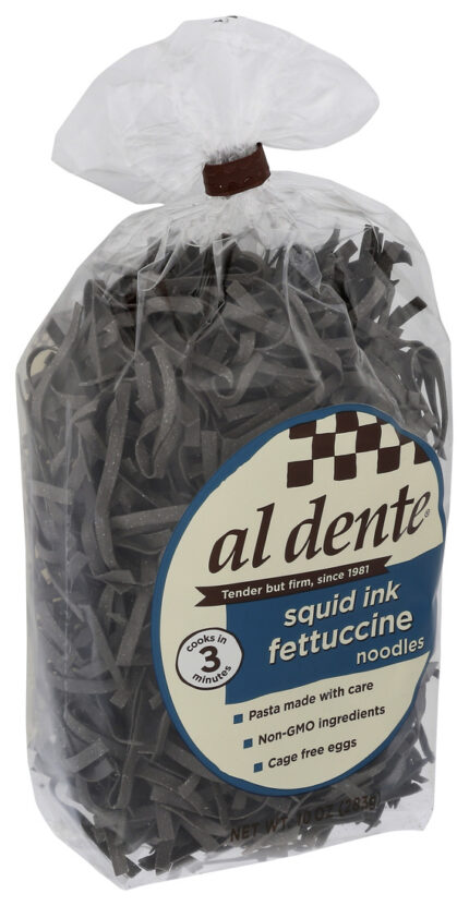 Aldent Pasta,Fettucine,Squid Ink 12 Oz