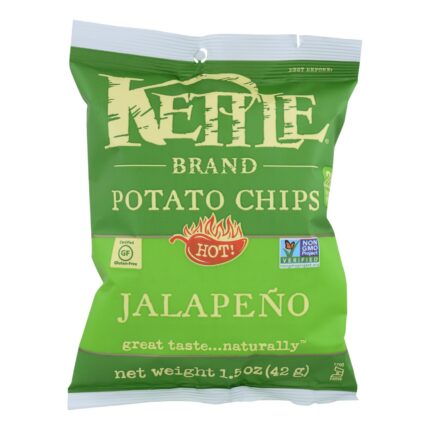 Kettle Potato Chips,Jalapeno 1.5 Oz