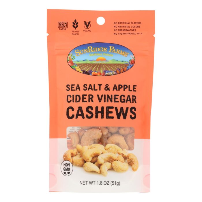 Sunrdg Cashews,Sltd,Rstd,Bag 1.8 Oz - Image 1