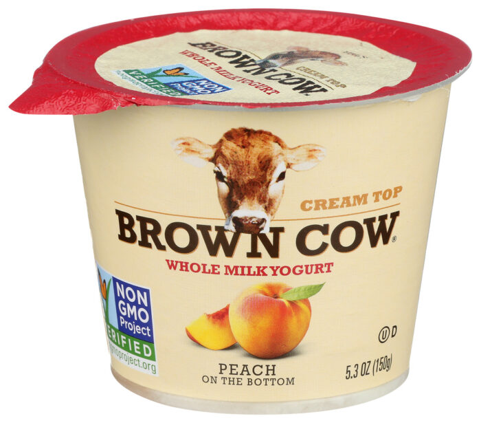 Brcow Yogurt,Crm Top,Peach 5.3 Oz - Image 1