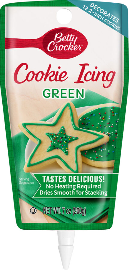 Betty Crocker, Green Cookie Icing, Case Of 6, 7 Oz