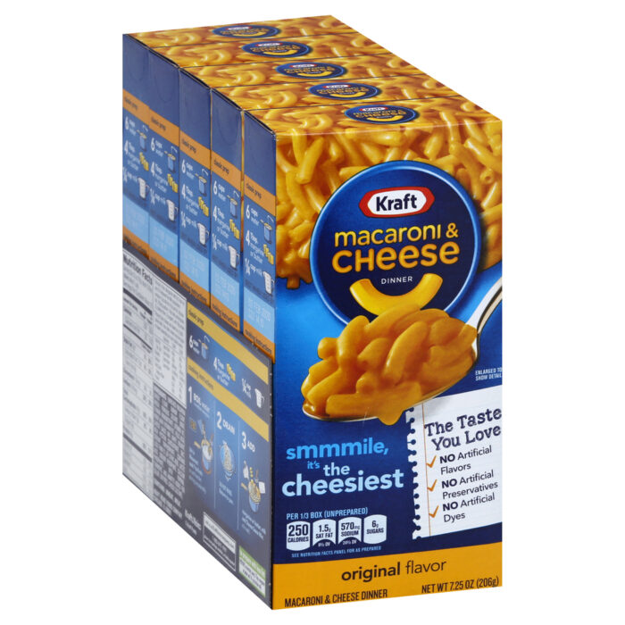 Kraft, Macaroni & Cheese Dinner 5Pk, Case Of 5, 36.25 Oz - Image 1