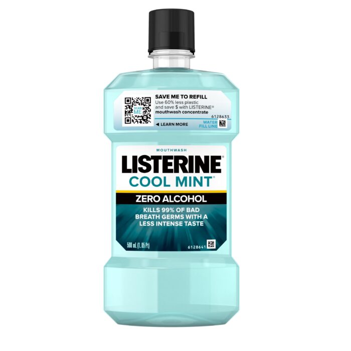 Listerine, Zero Mouthwash, Case Of 6, 16.9 Fl Oz - Image 1