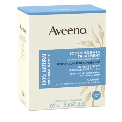 Aveeno, Soothing Bath Treatment With Natural Colloidal Oatmeal 8 C, Case Of 3, 12 Oz