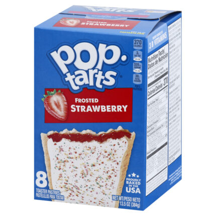 Kellogg'S, Pop Tarts Frosted Strawberry Toaster Pastries, Case Of 12, 13.5 Oz