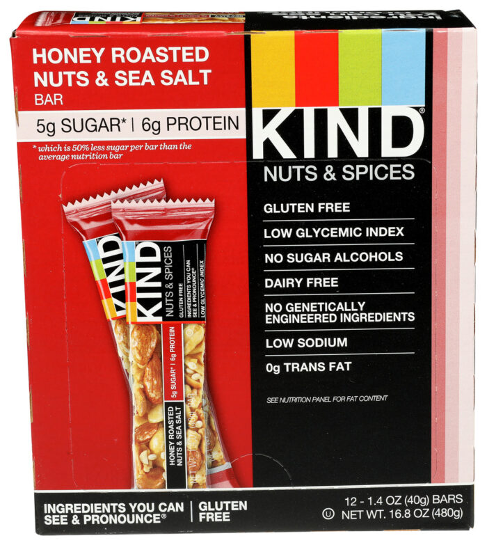Kind Bar,Hny Rstd Nuts Seasalt 1.4 Oz - Image 1