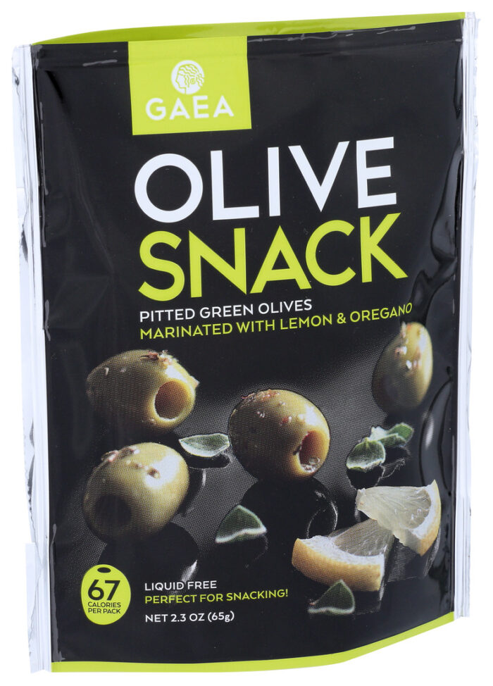 Gaea Snack Olives,Pitted Green 2.3 Oz - Image 1
