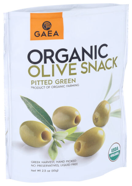 Gaea Olives,Og2,Green,Snack Pk 2.3 Oz