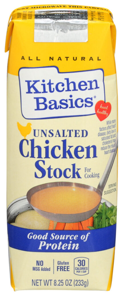 Kitchen Basics, All Natural Unsalted Chicken Stock, Case Of 12, 8.25 Oz