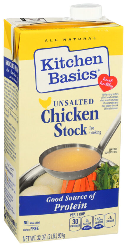 Kitchen Basics, Chicken Stock Unsalted, Case Of 12, 32 Oz