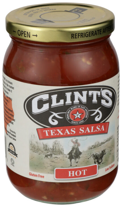 Clints Salsa,Hot,Mexican 16 Oz