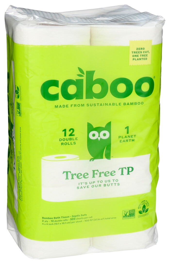 Caboo Bath Tissue,300 Sheet 12 Pk - Image 1