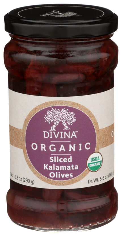 Divina Olives,Og2,Kalmata,Sliced 5.6 Oz