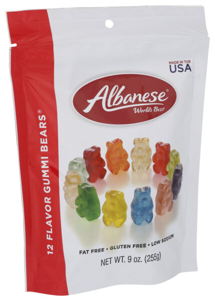 Albanese, 12 Flavor Gummi Bears, Case Of 6, 9 Oz