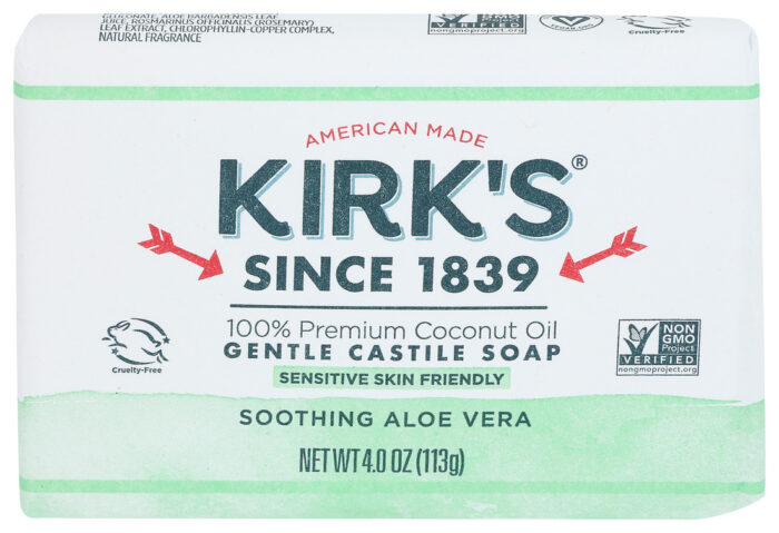 Kirk Castile Sp Br,Sthng Aloe 4 Oz - Image 1