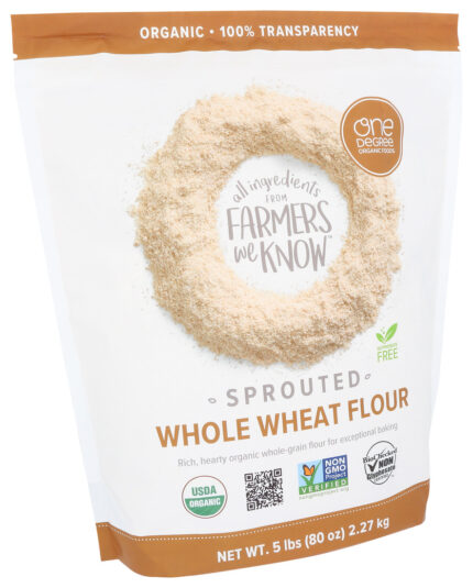 Onedeg Flour,Og2,Sprtd,Whl Wheat 80 Oz