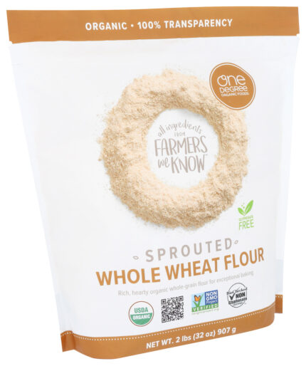 Onedeg Flour,Og2,Sprtd,Whl Wheat 32 Oz